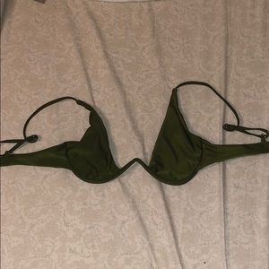 green bamba swim bikini top